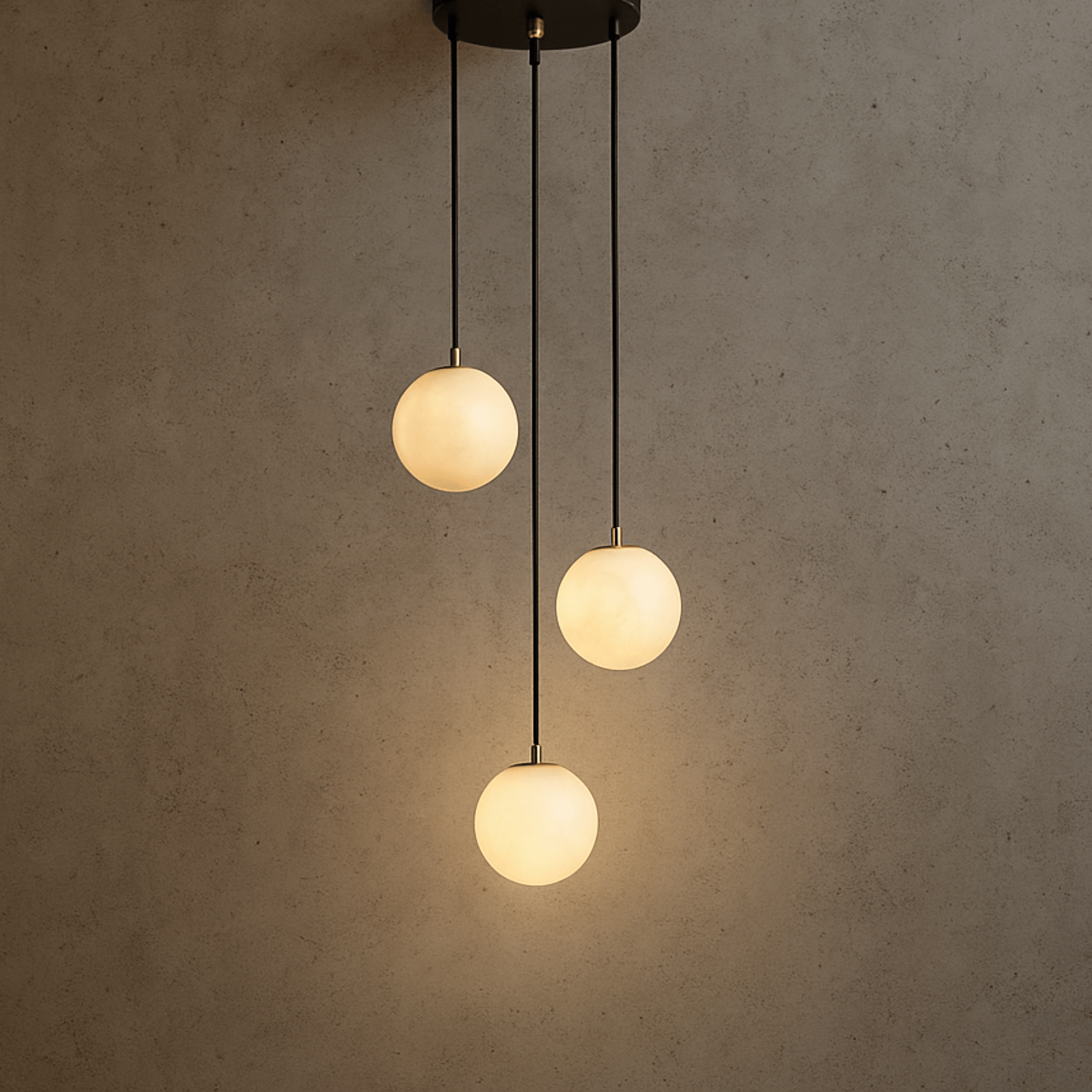 Travira - Lustre moderne à LED pour escalier plafonnier