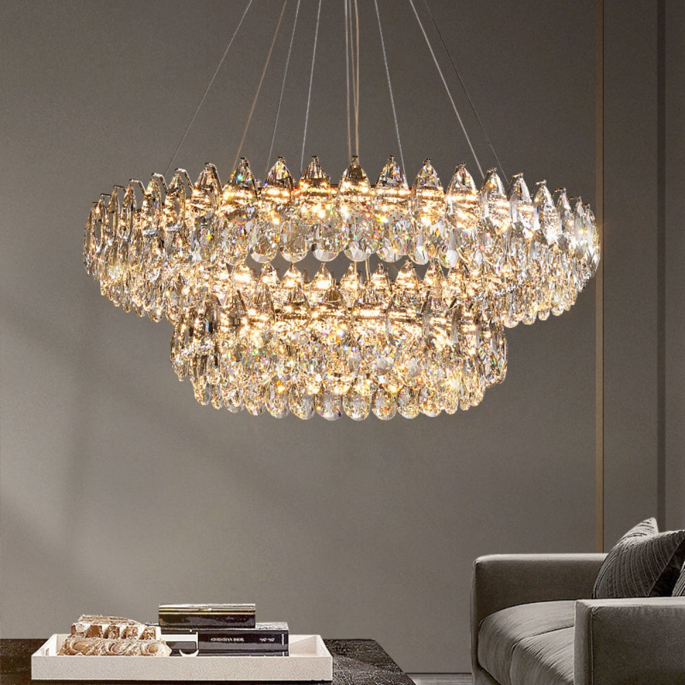 Lunavelle – Nordic Crystal Pendant Chandelier