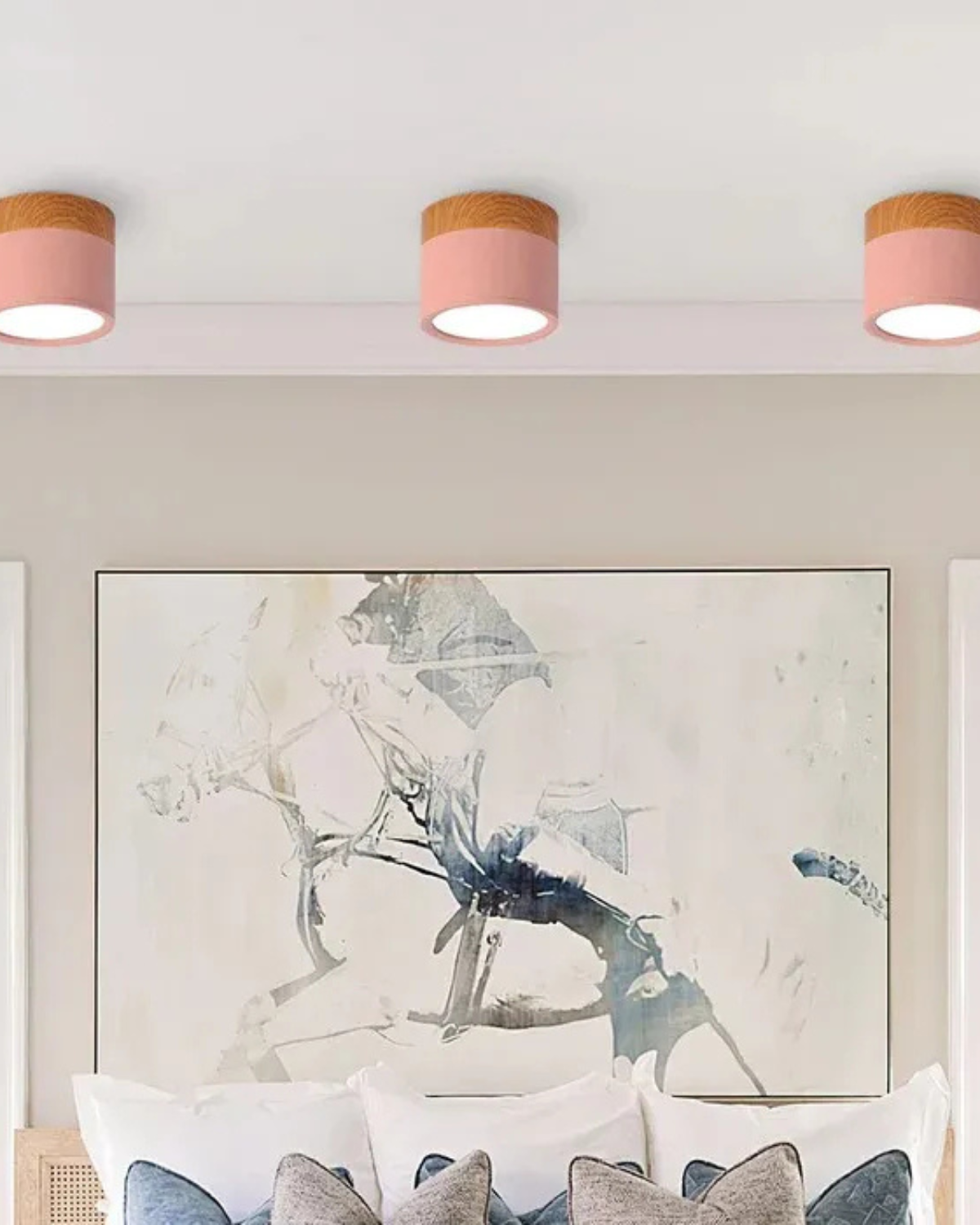 Revionne – Clairon modern, fényerőszabályozható LED mennyezeti lámpa geometriai mintával