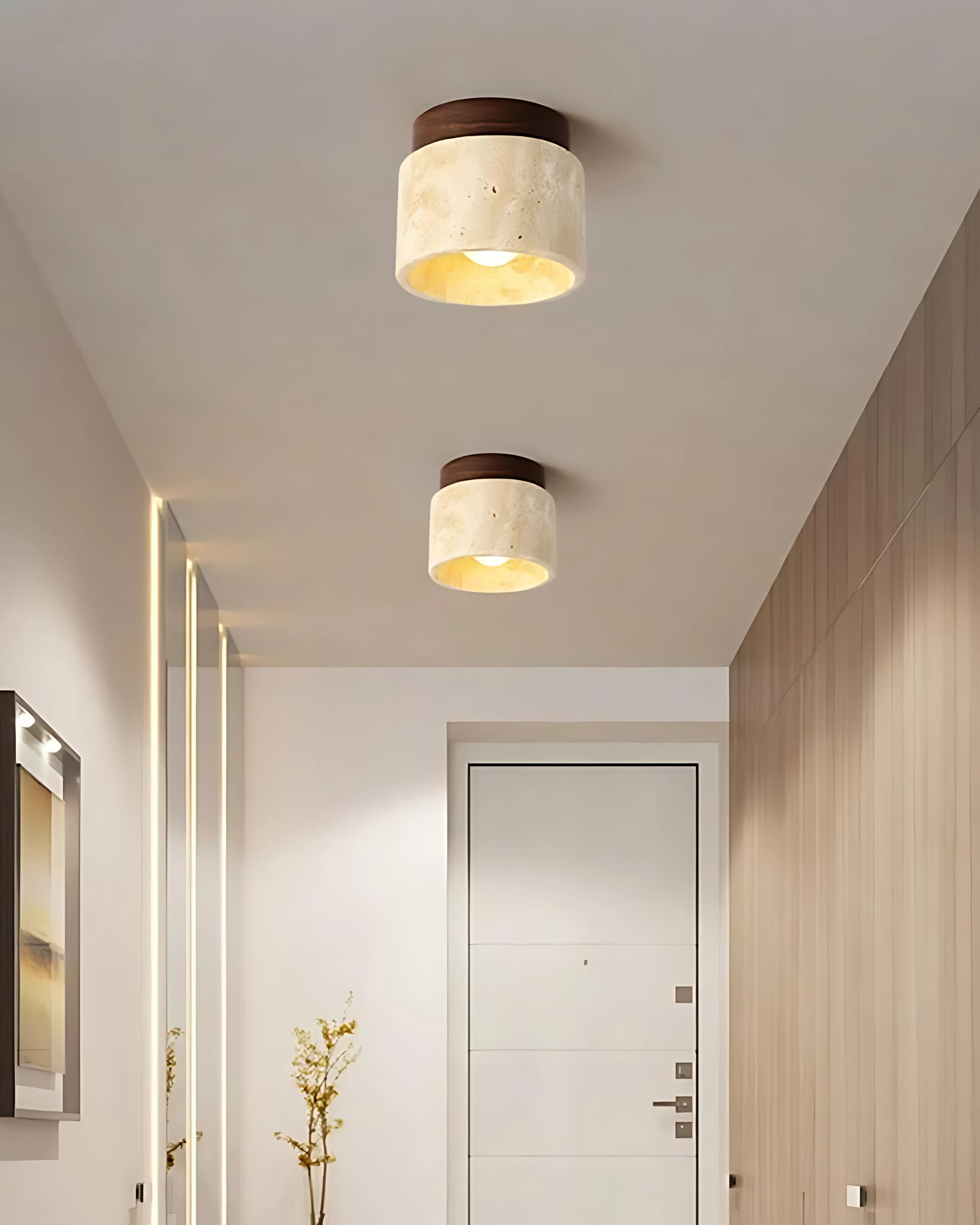 Orvane – Travertin mennyezeti lámpa