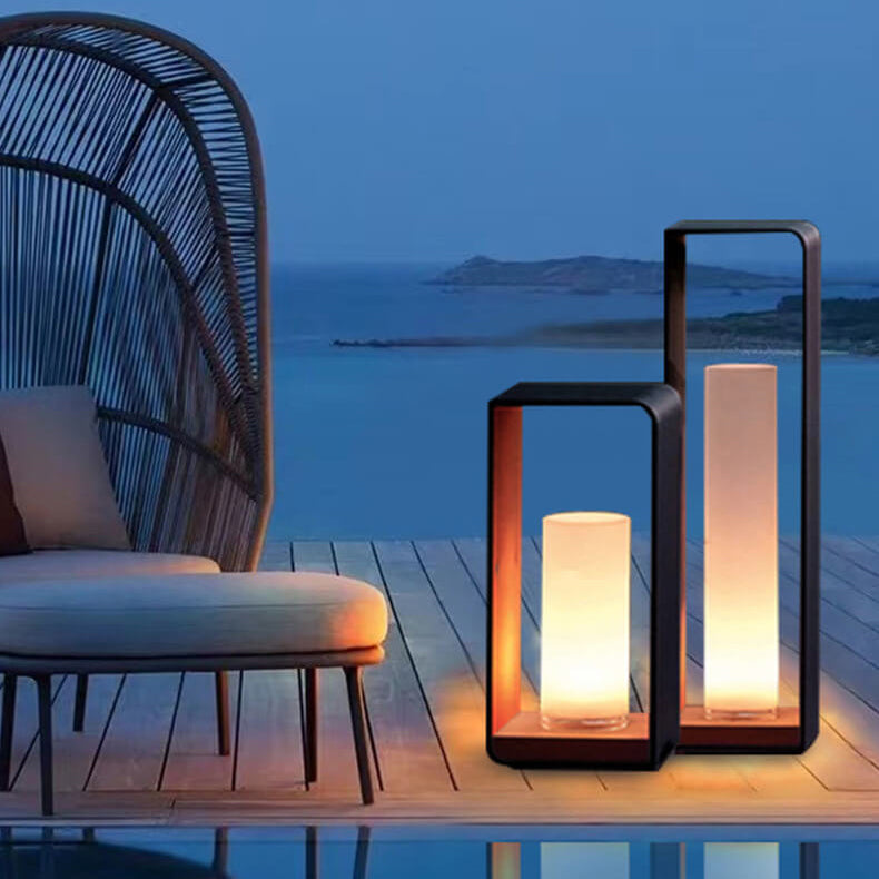 Donrain - Minimalist Square Frame LED Waterproof Lawn Light
