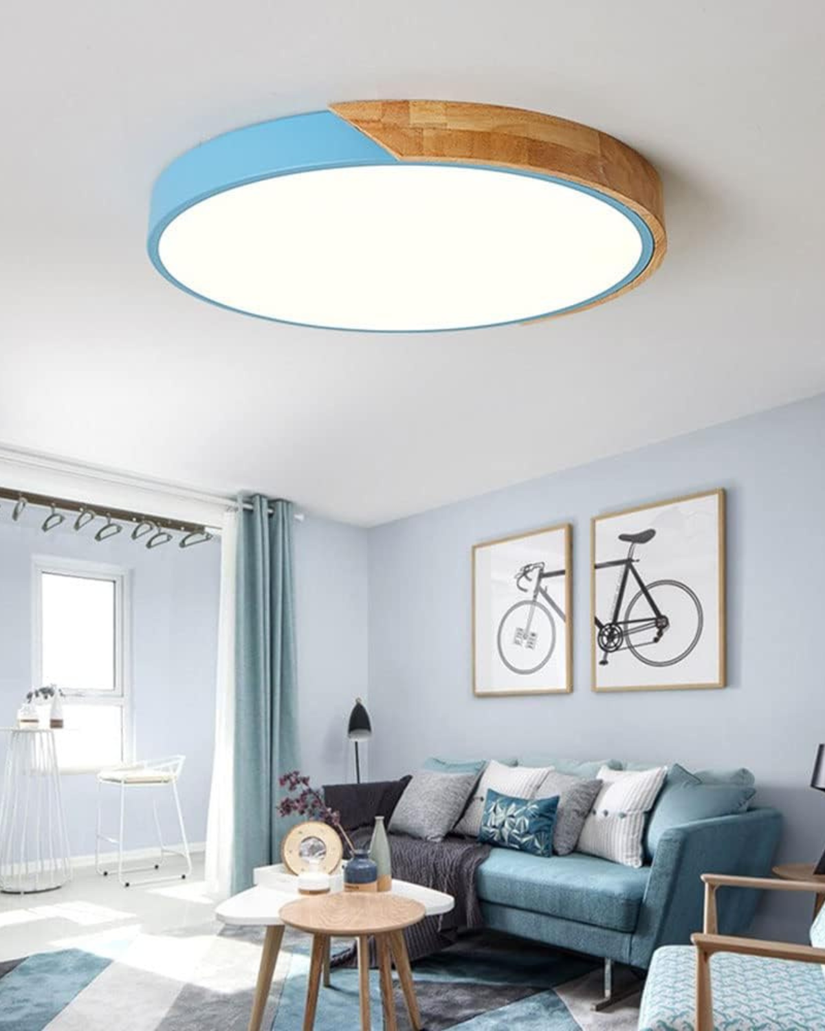 Velaro – Cirque Lumière Modern LED mennyezeti lámpa fa díszítéssel