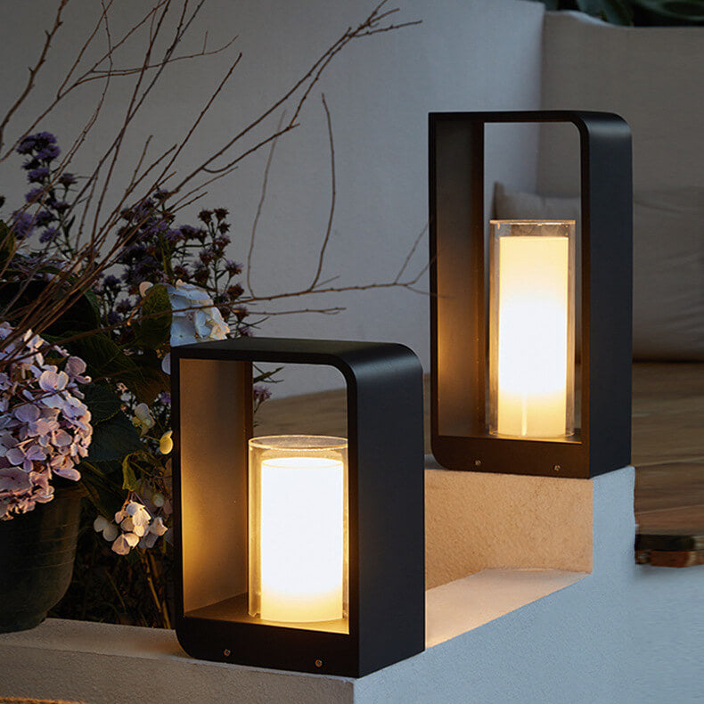 Donrain - Minimalist Square Frame LED Waterproof Lawn Light