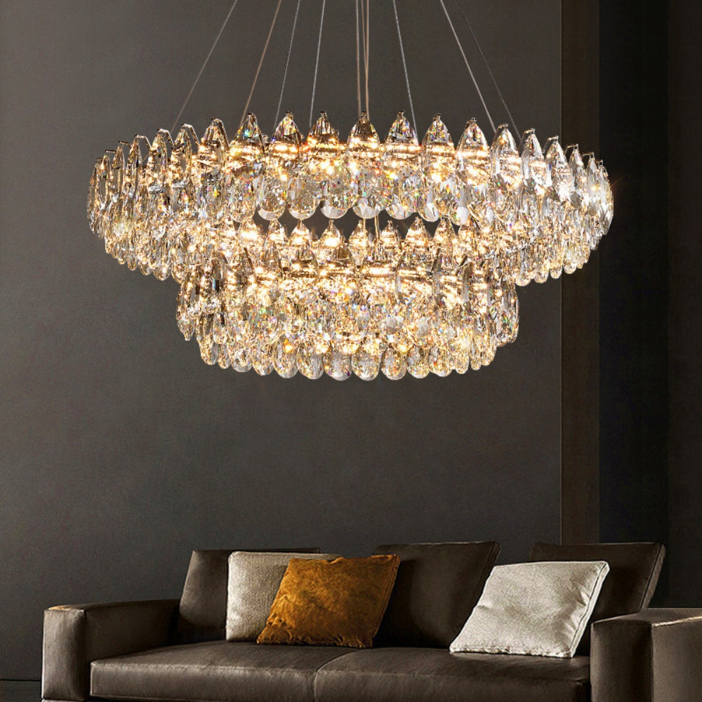 Lunavelle – Nordic Crystal Pendant Chandelier