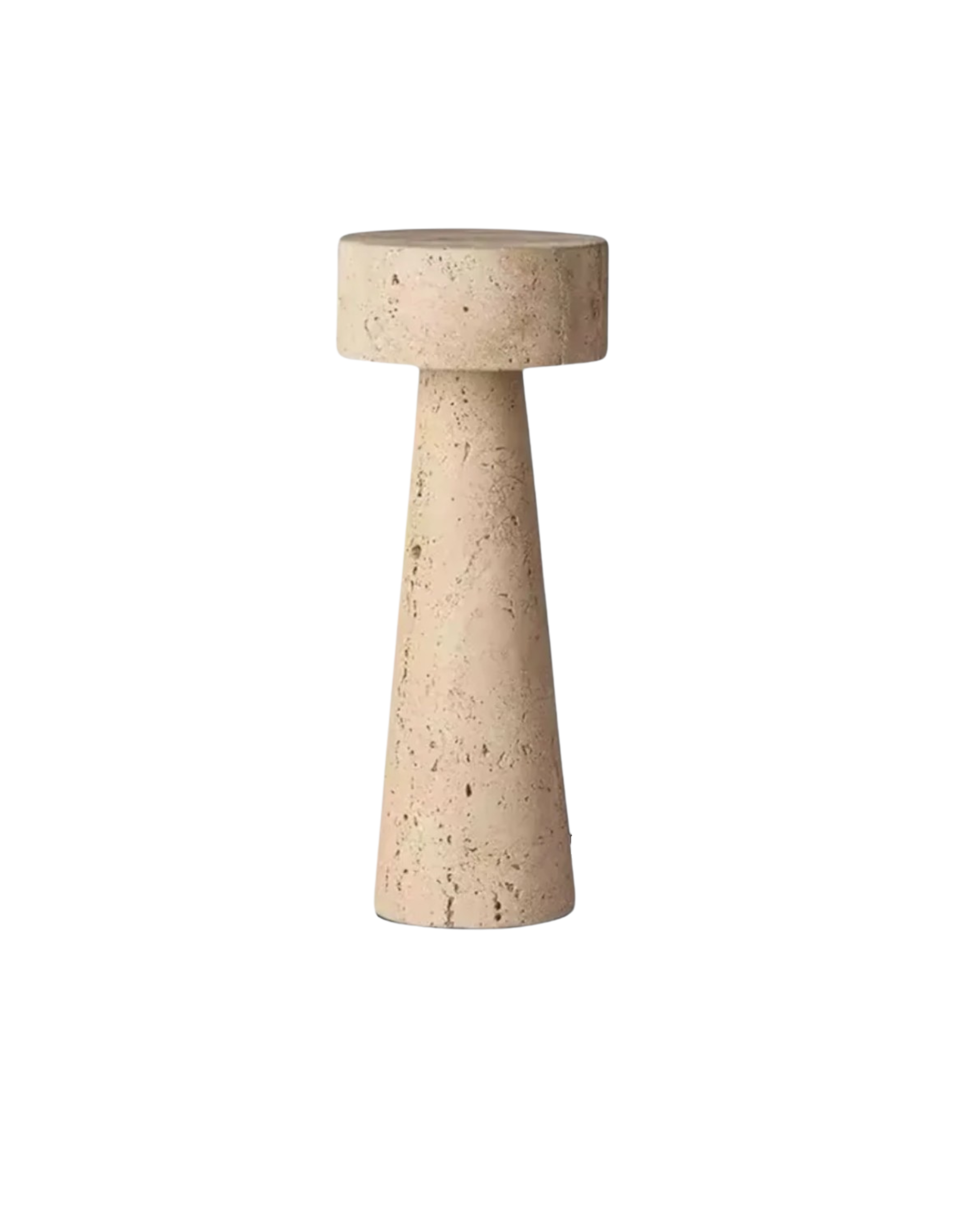 Virellan – Lámpara de mesa de travertino Le Colonne