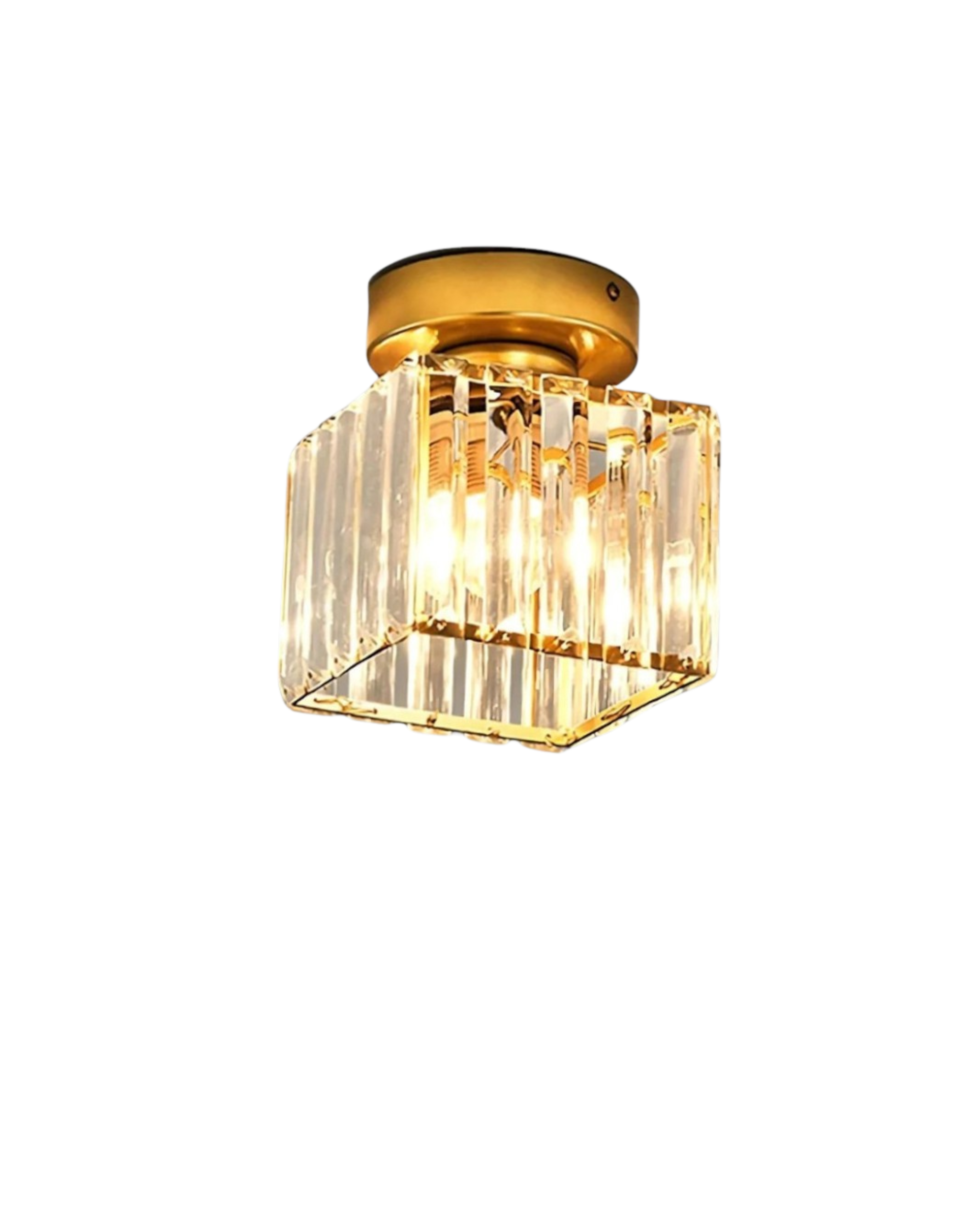 Virenth – La lampada da scrivania classica Prismatique in vetro verde con base dorata