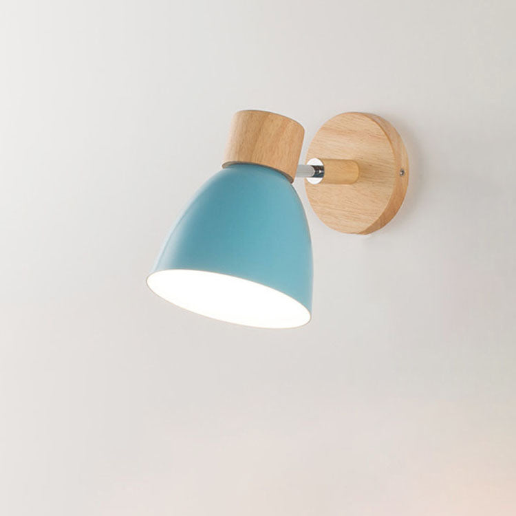 Nelvira – Minimalist Wooden Cone LED Wall Light