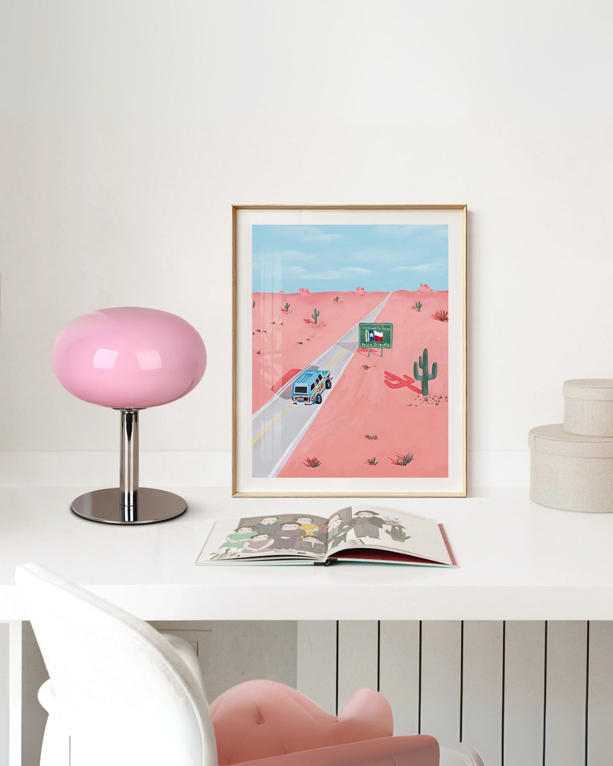 Elarion – Lampada da Tavolo Senza Fili Elegante con Luce LED Dimmerabile