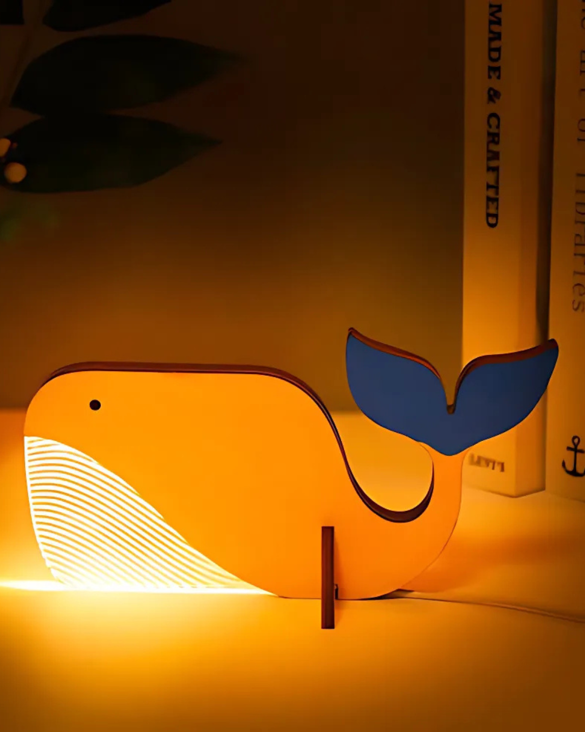 Toucaryn – Lámpara de Mesa USB Inspirada en la Naturaleza con Luz Cálida y Diseño Ecológico de Madera de Abedul