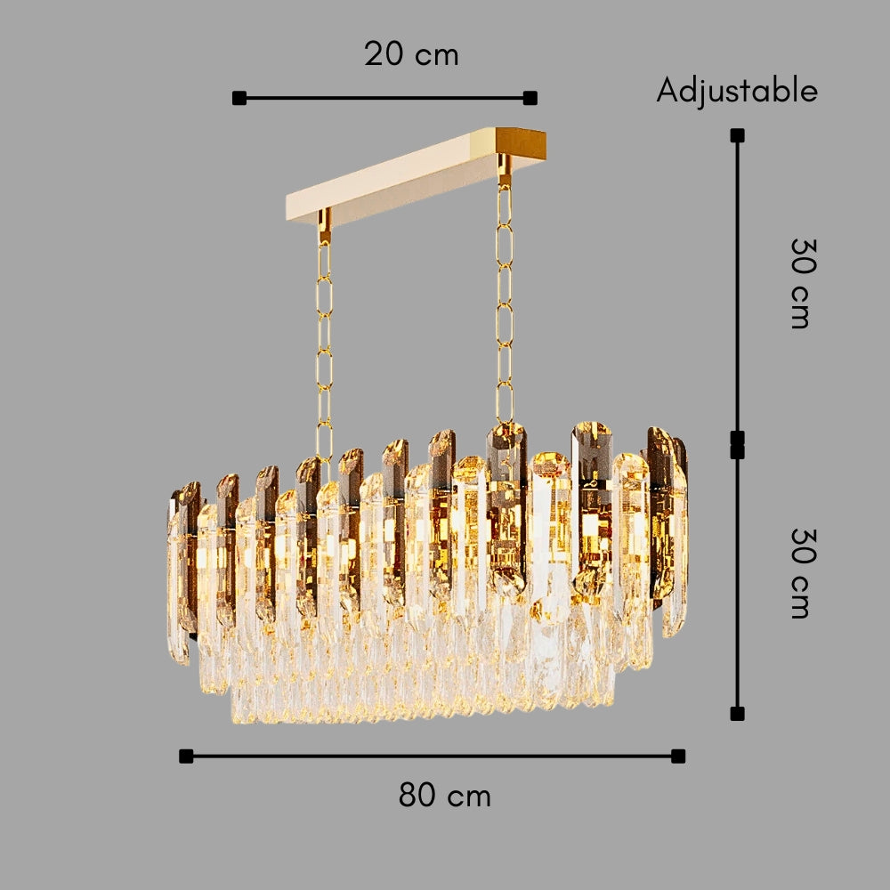 Valmira – severský křišťálový lustr s více patry