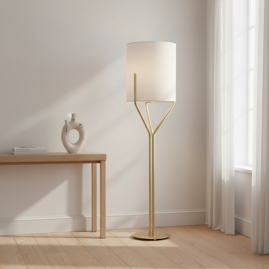 Sylvorae - Elegáns modern réz állólámpa nappali világításhoz