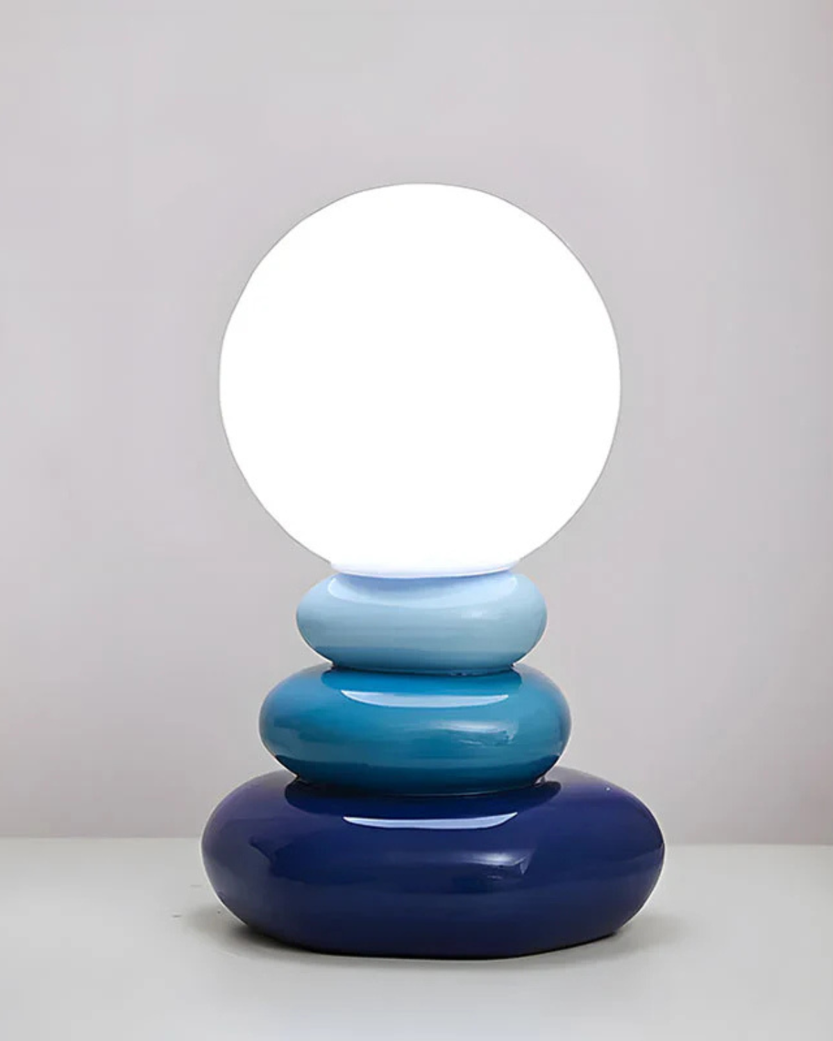 Ceravynne – Lámpara de mesa elegante de vidrio y cerámica con luz ambiental suave para decoración moderna y japandi