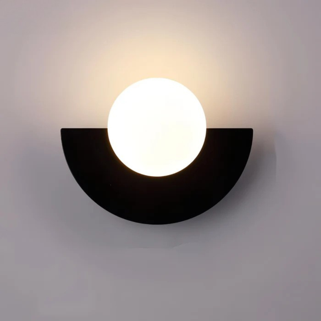 Doniar – Moderne minimalistisk glasglobus LED-væglampe med 1 lyskilde