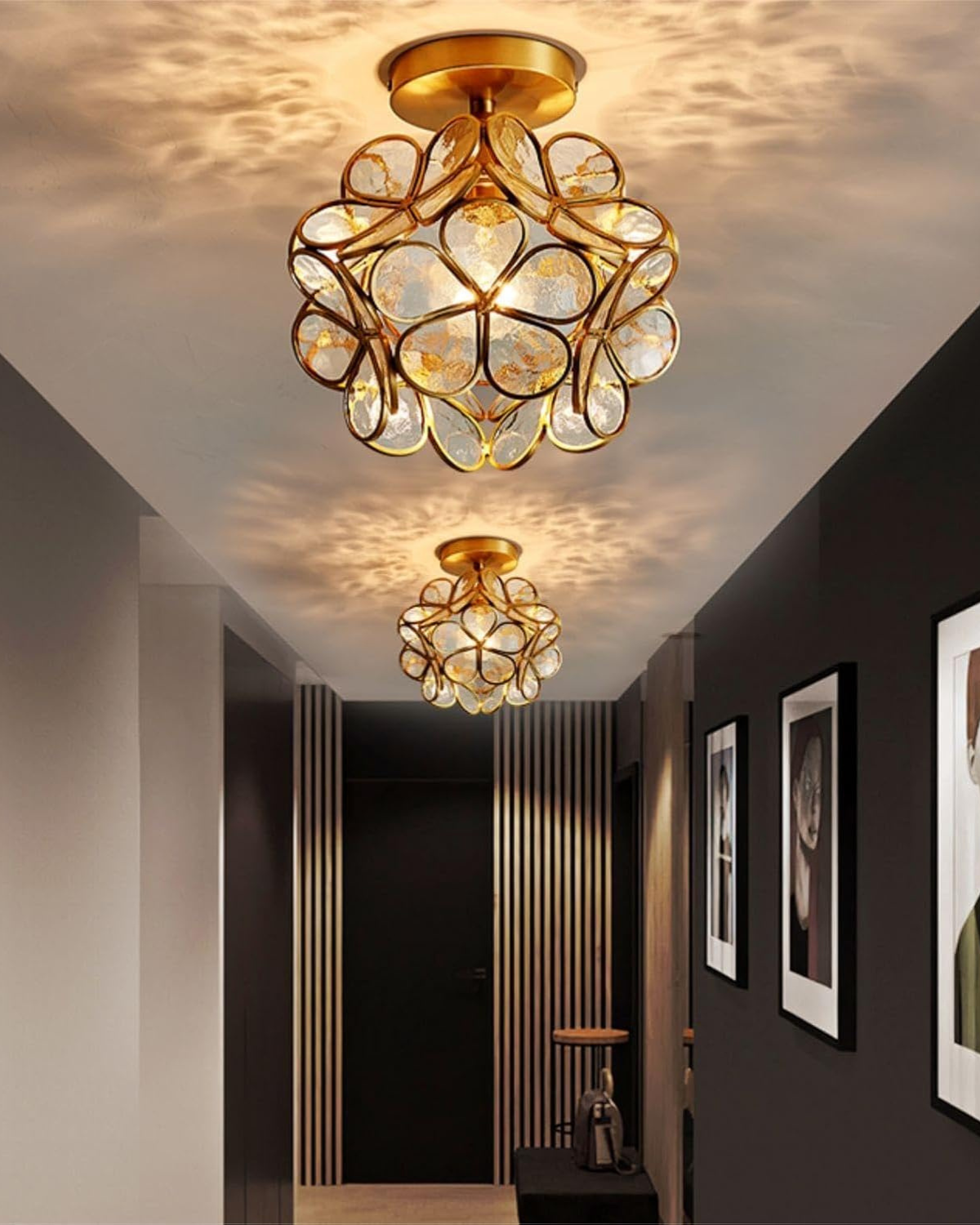 Florenel – Lelora Lampada da Soffitto Elegante con Fiori a LED