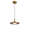 Drayven - Nordic Style Walnut-Finish Iron Pendant Light