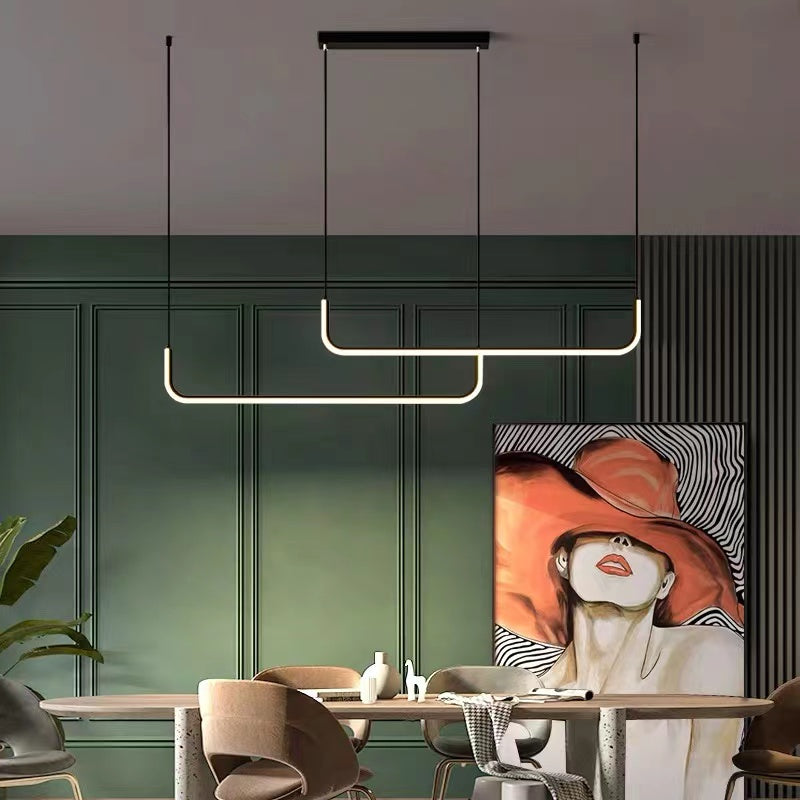 Elysian – Modern LED függeszték arany és fekete színben