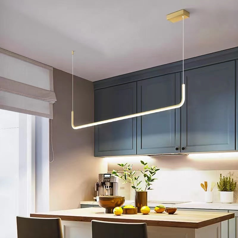 Elysian – Suspension LED moderne en or et noir