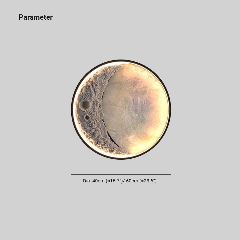 Selunor - Elif Lampe d'extérieur étanche IP65 à DEL en forme de lune moderne