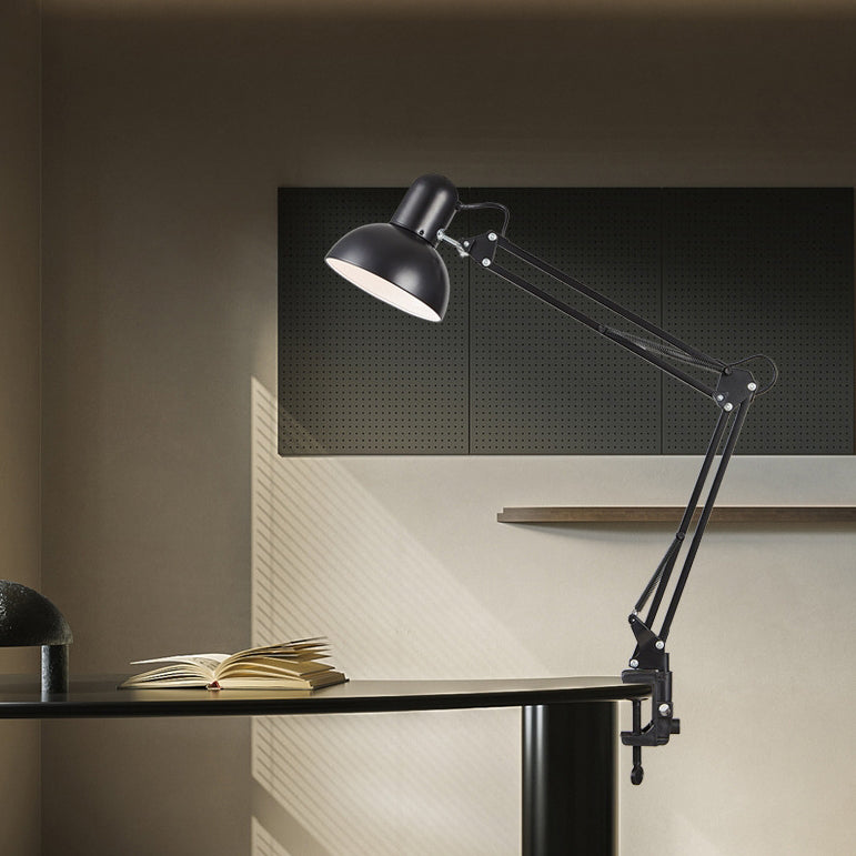 Almora – Lampe de table à LED métallique avec pince réglable