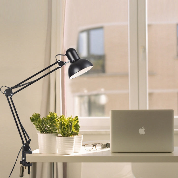 Almora – Lampe de table à LED métallique avec pince réglable