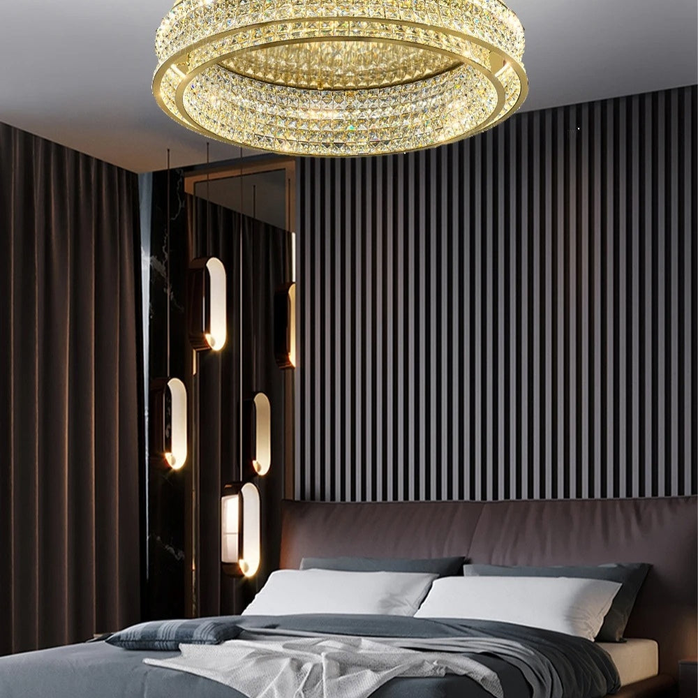 Caeloria – Candelabro Nórdico de Cristal Transparente