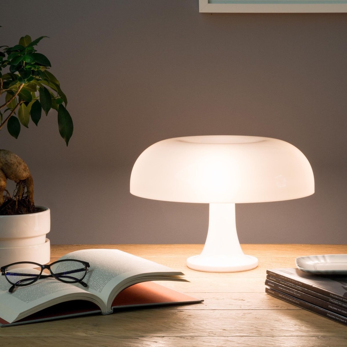 Merion – Lampe de Table Champignon Rétro