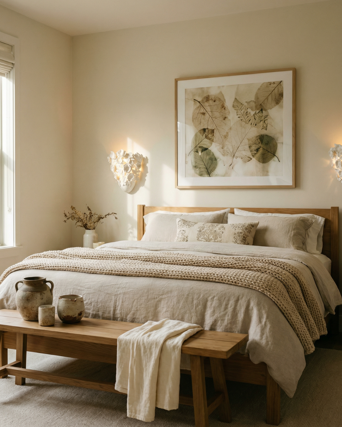 Roselune – Applique murale minimaliste florale sculpturale