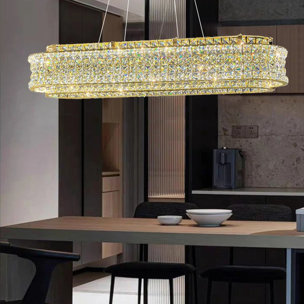 Caeloria – Candelabro Nórdico de Cristal Transparente