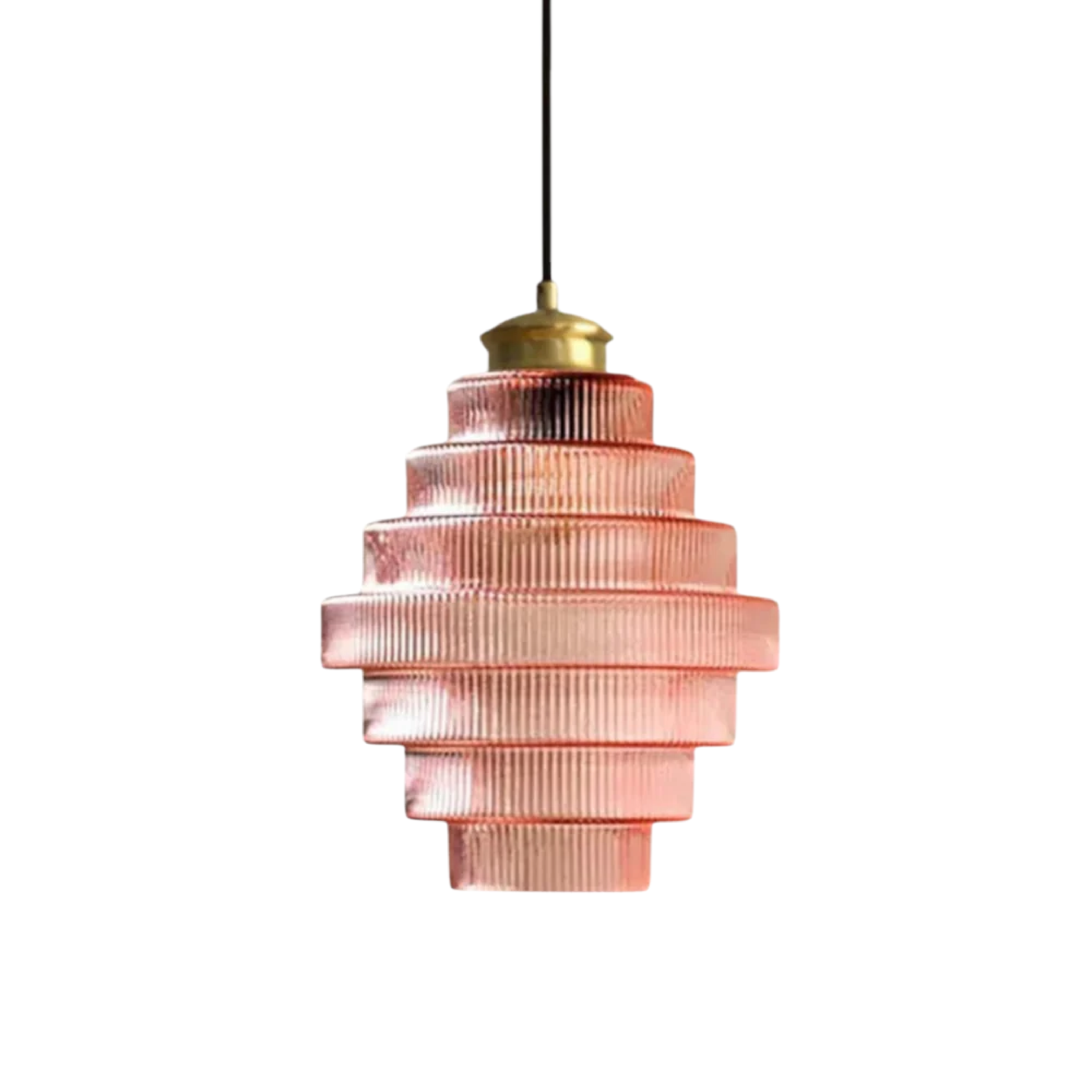 Vindan - vintage závěsná lampa s vrstveným sklem