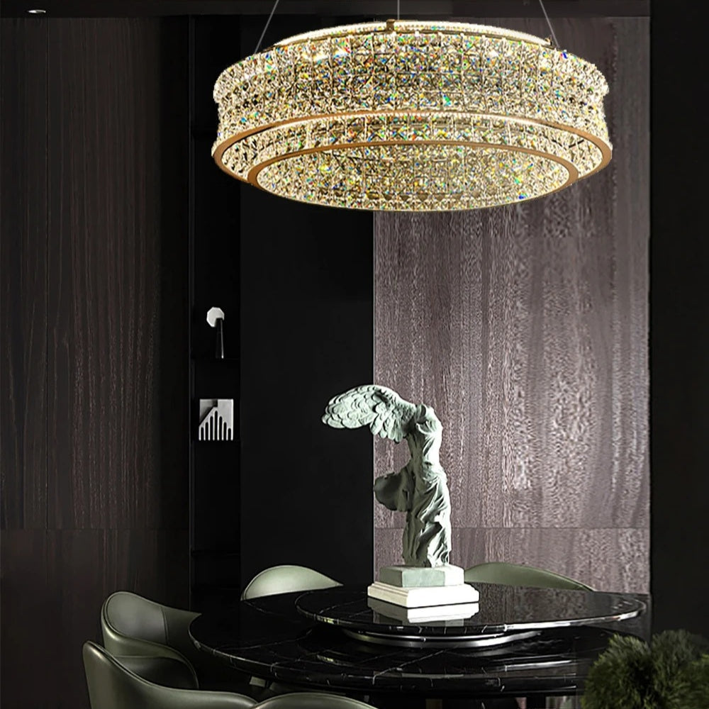 Caeloria – Candelabro Nórdico de Cristal Transparente