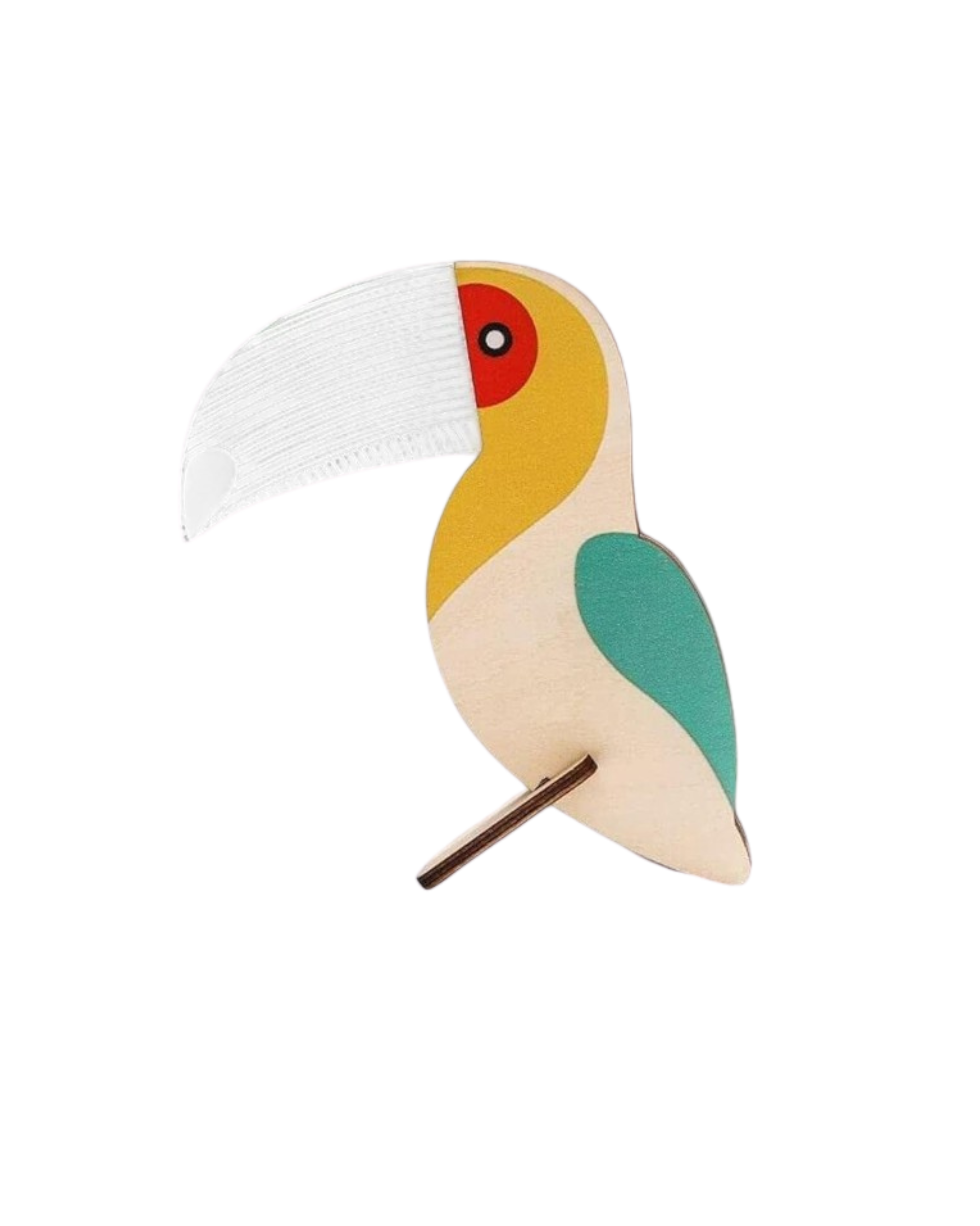 Toucaryn – Lámpara de Mesa USB Inspirada en la Naturaleza con Luz Cálida y Diseño Ecológico de Madera de Abedul