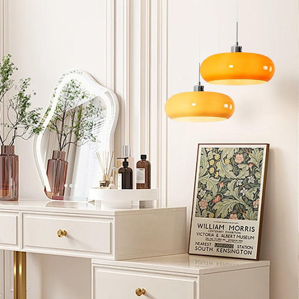 Neuvina – Bauhaus Glass Pendant Light With Hand Blown Shade