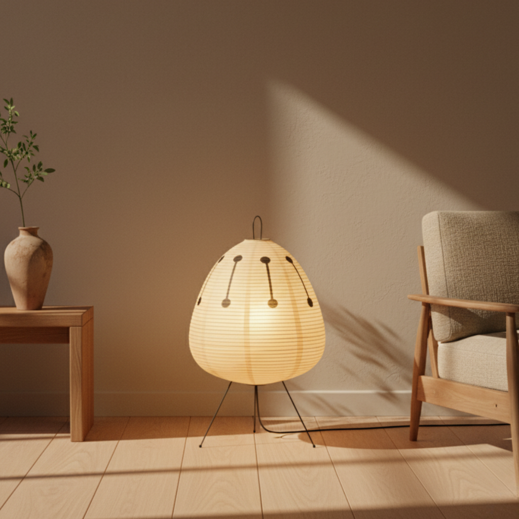 Nokirai – Moderne japansk rispapirsgulvlampe