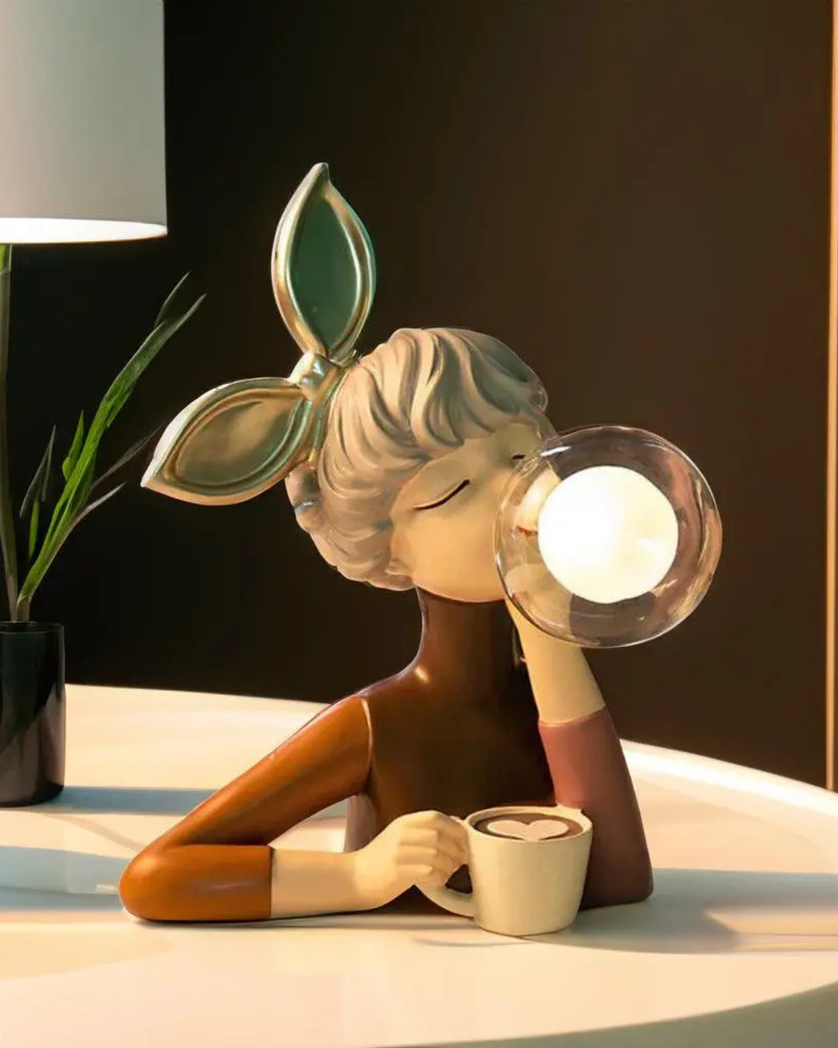 Sylvire - Lámpara de mesa con burbujas de luz