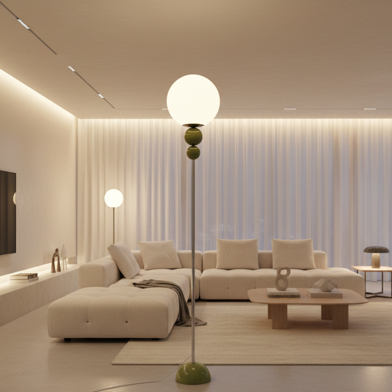 Dornelle – Lampada da terra elegante e moderna a LED per soggiorno e ufficio