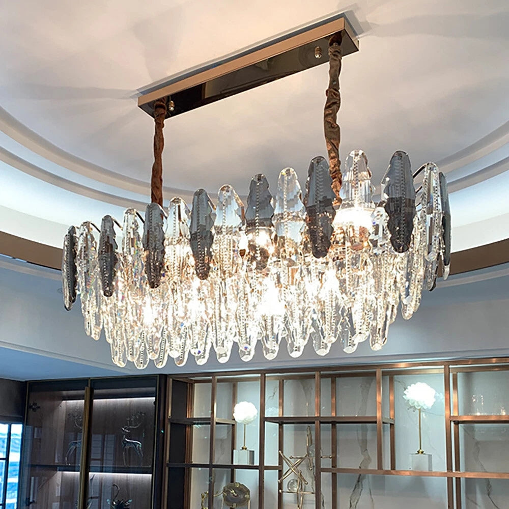 Aurelienne – Nordic Crystal Leaf Chandelier
