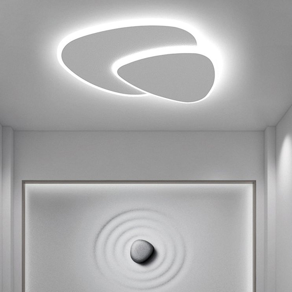 Aliven – Plafonnier moderne blanc en métal et acrylique