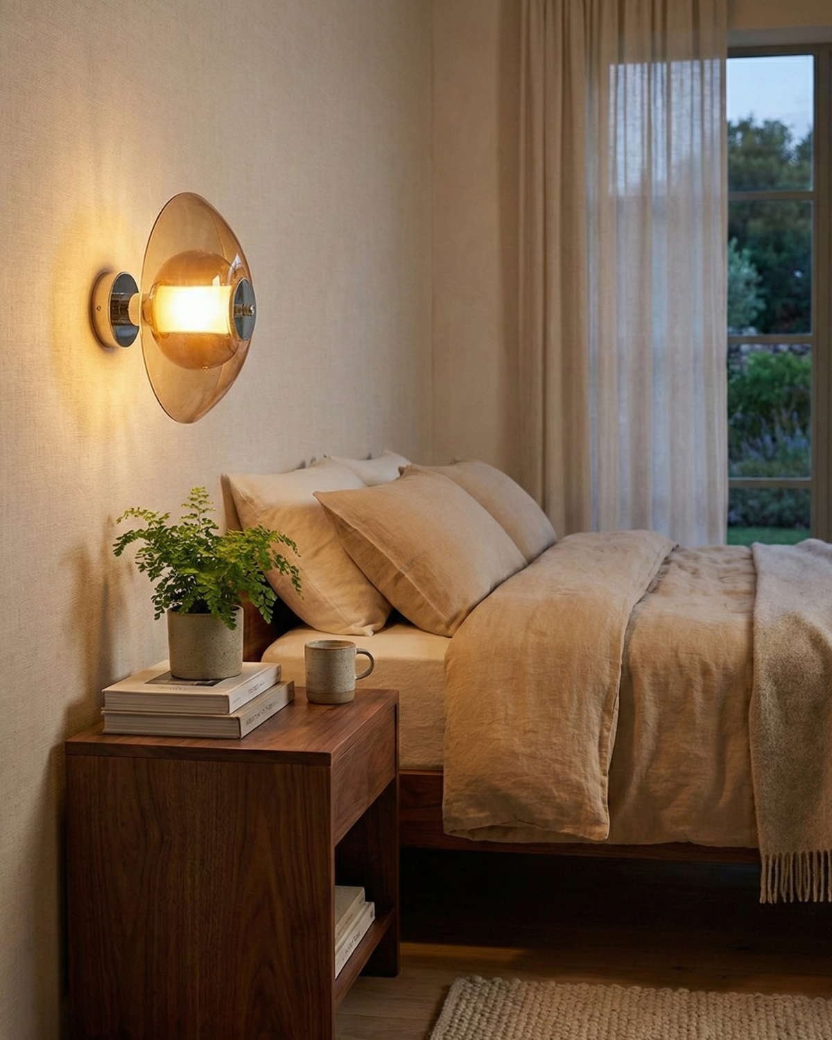 Opalienne – Lámpara de pared minimalista escultórica opalina