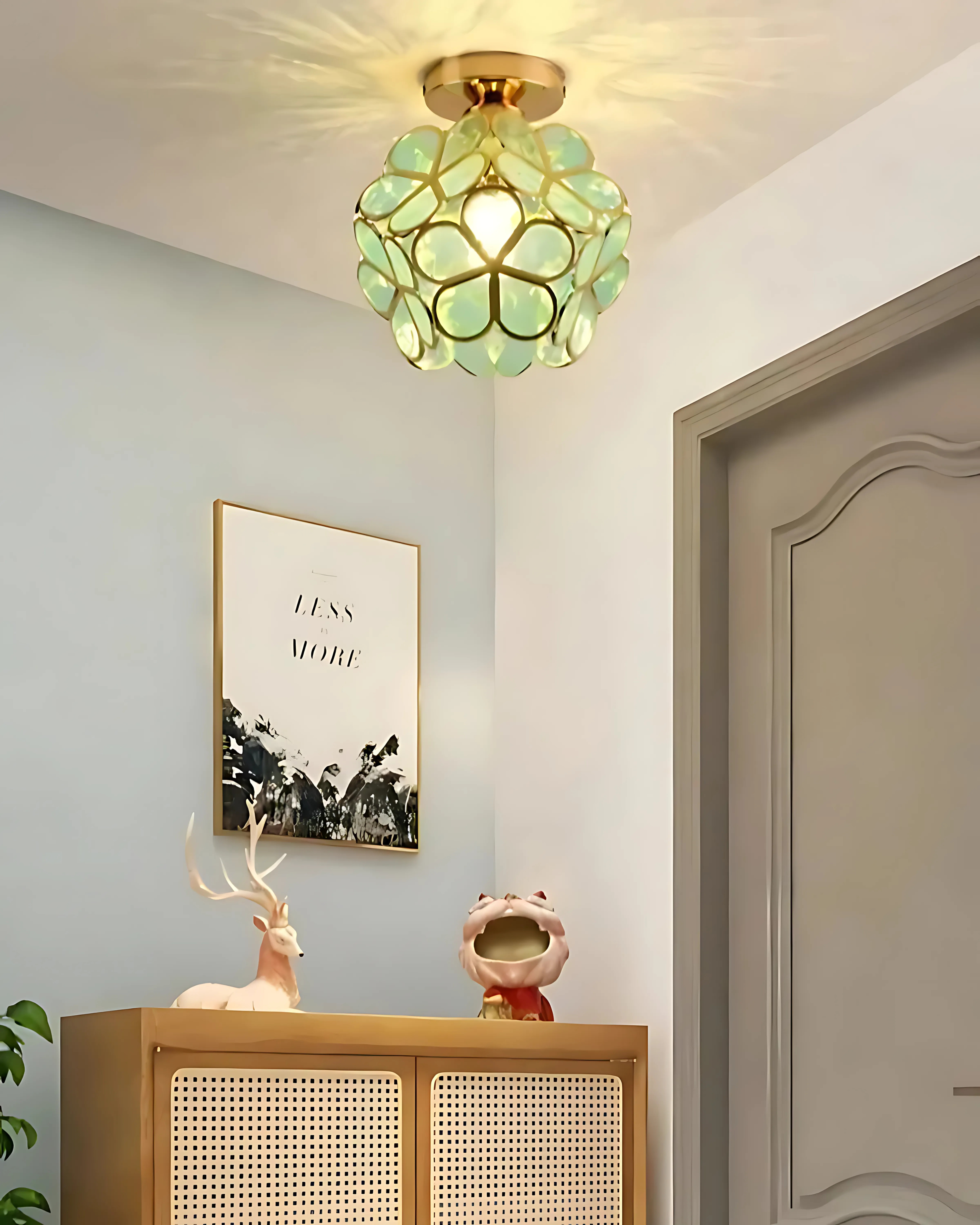 Florenel – Lelora Lampada da Soffitto Elegante con Fiori a LED