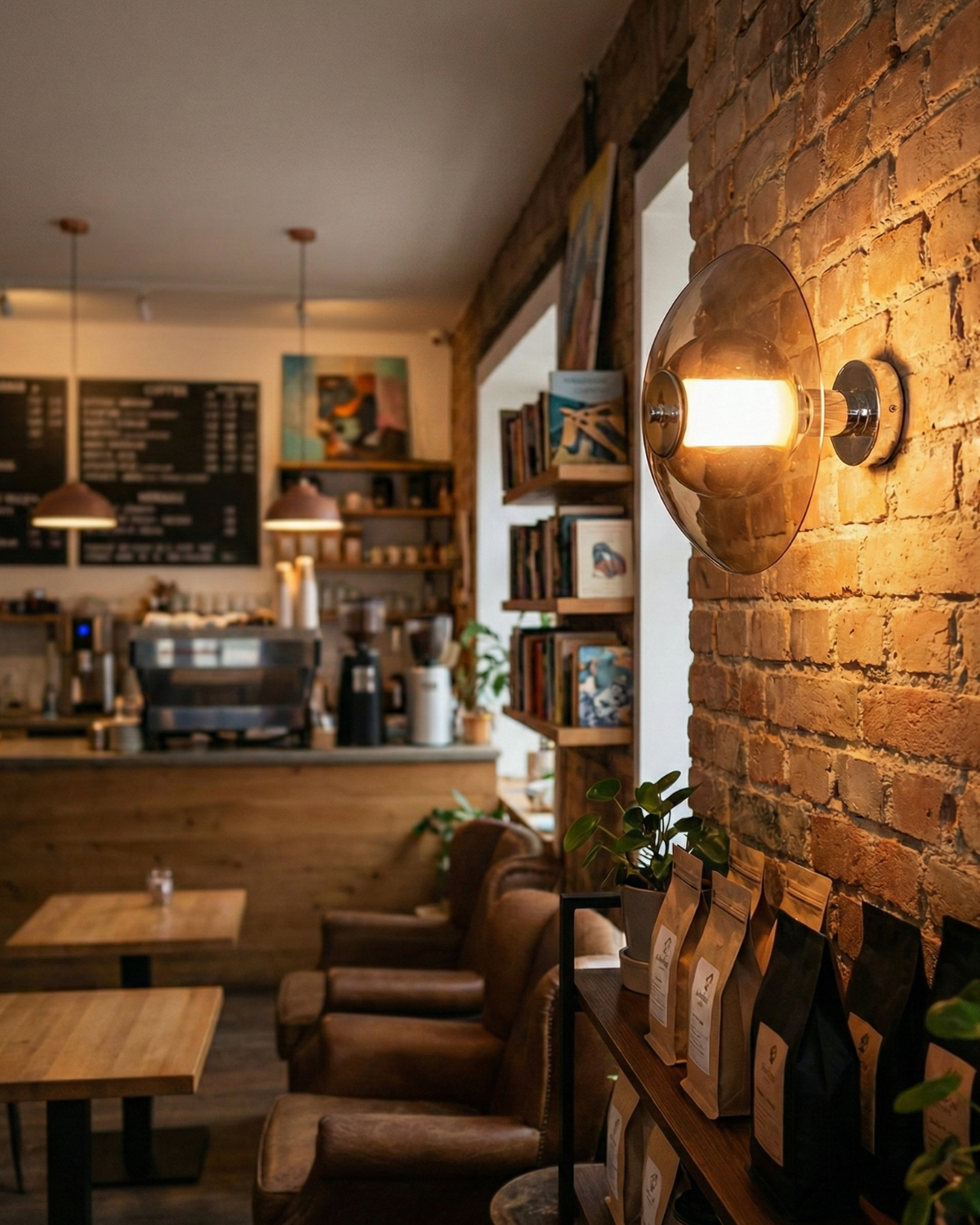 Opalienne – Lámpara de pared minimalista escultórica opalina