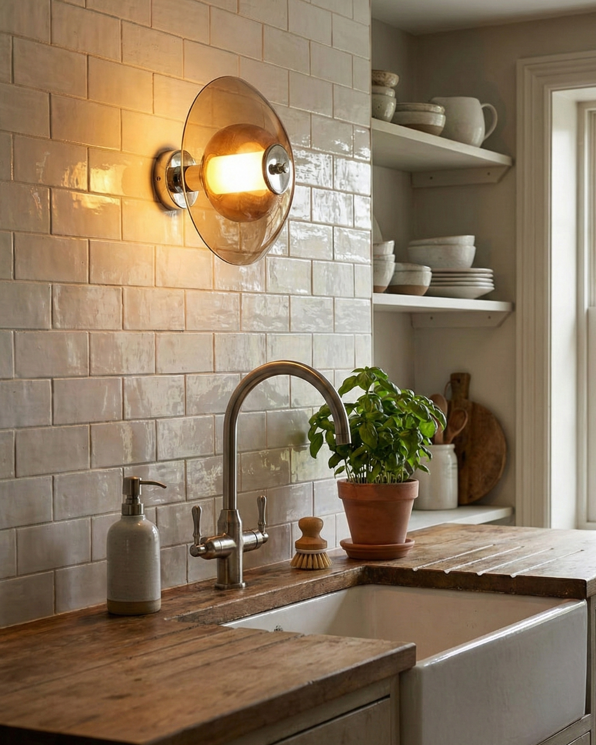 Opalienne – Lámpara de pared minimalista escultórica opalina