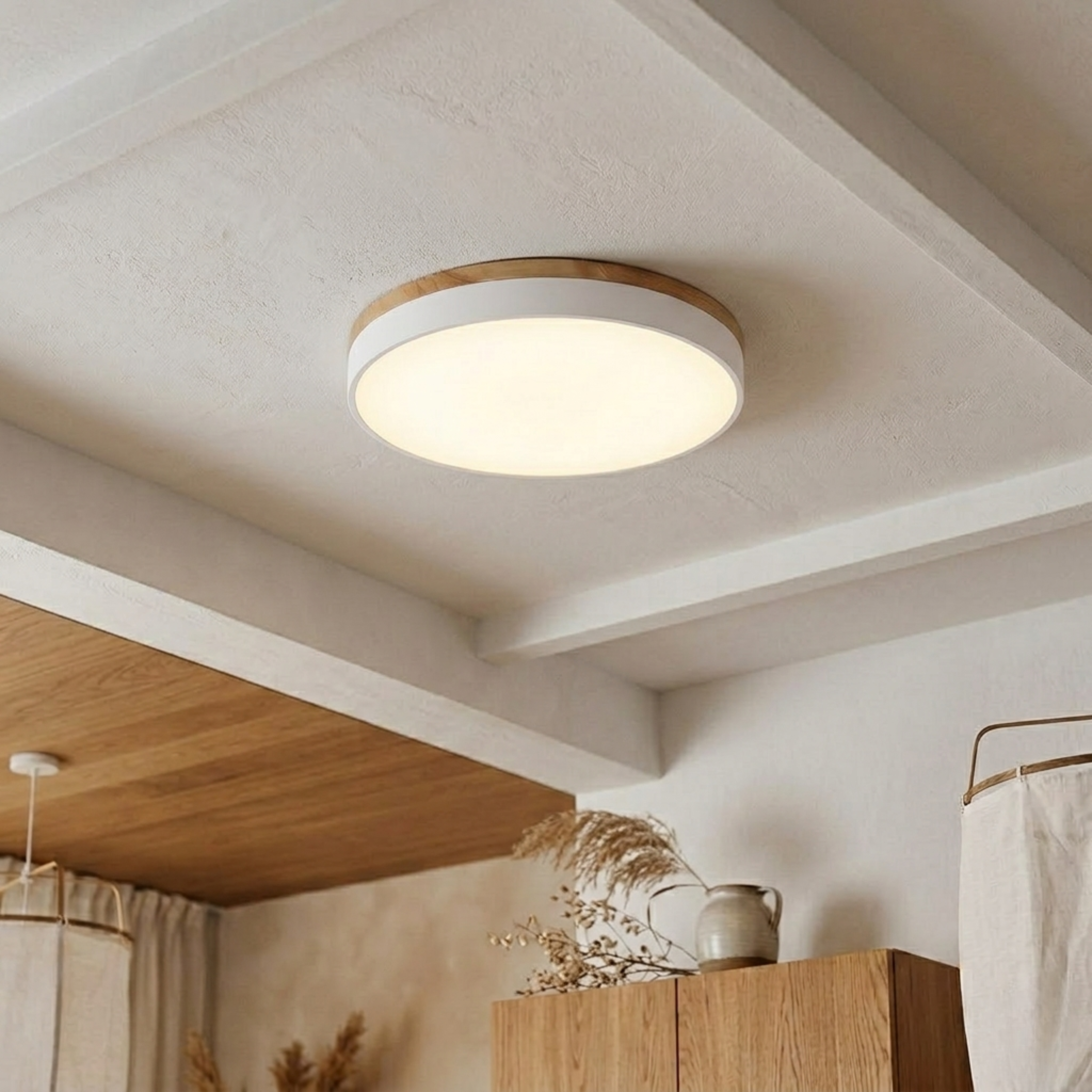 Cabain – Moderne Rund Skive Loftlampe