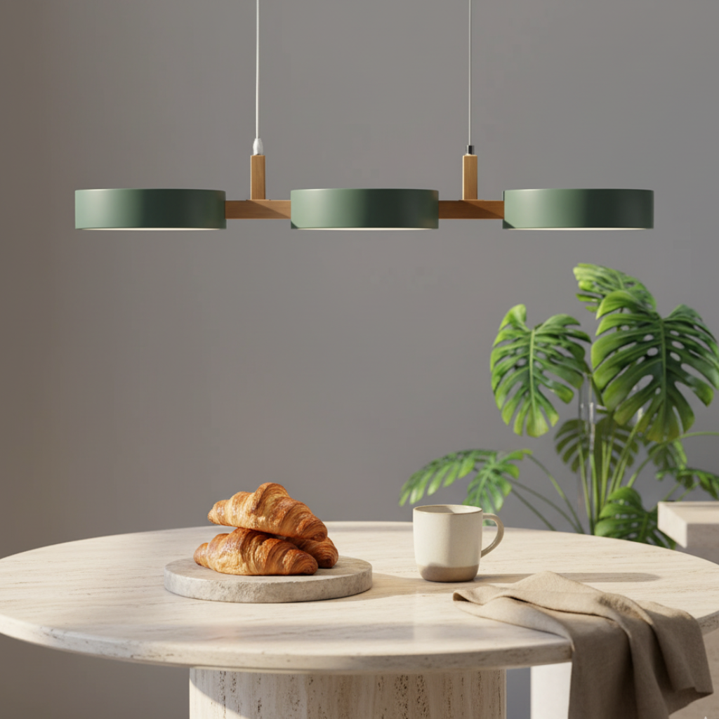 Trestra – lineární závěsné svítidlo skandinávského designu pro jídelnu a kuchyň