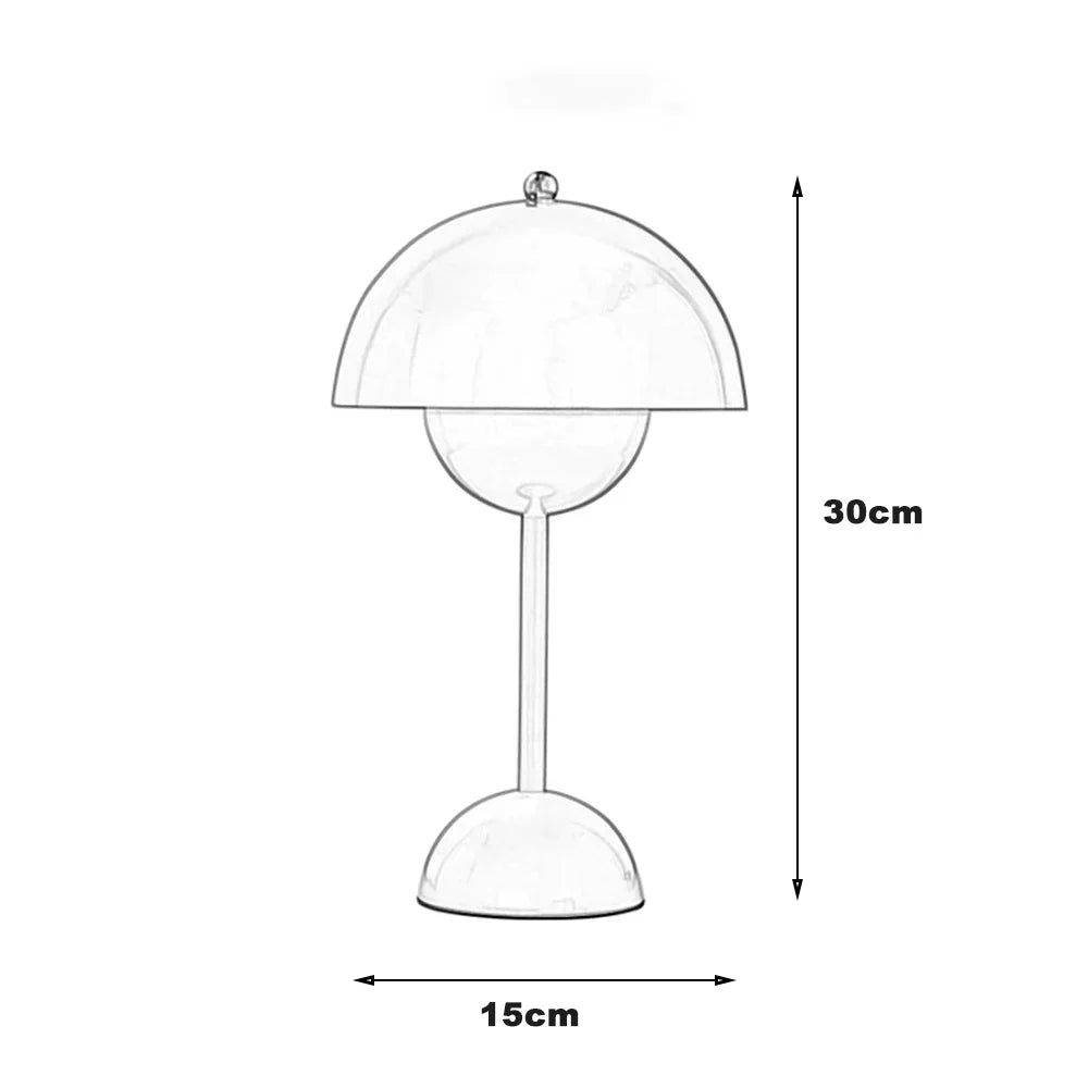 Elyndor – Lampe de Table Scandinave Design Sans Fil Dimmable