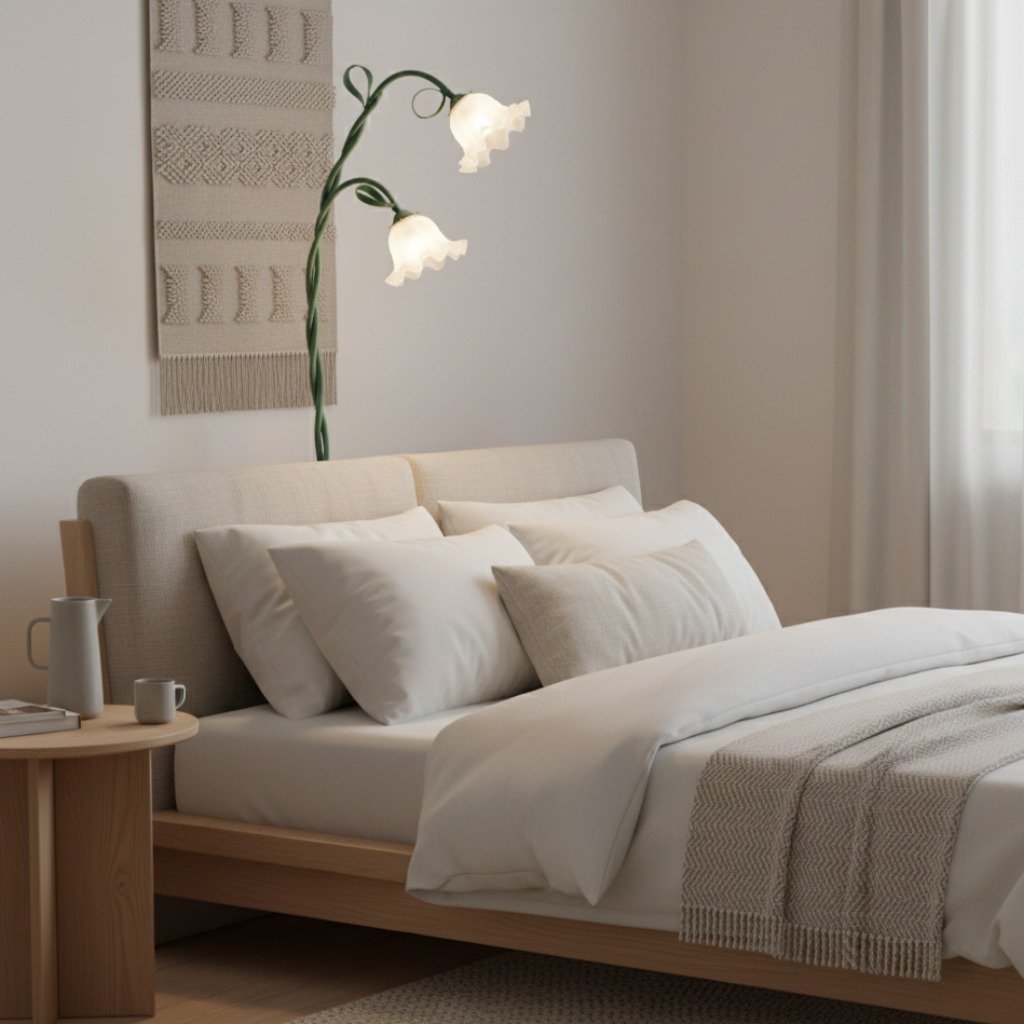 Bloomari - Elegáns, modern zöld matt állólámpa nappaliba