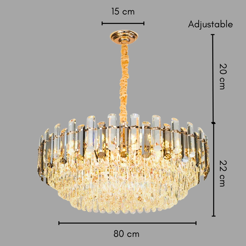 Valmira – severský křišťálový lustr s více patry