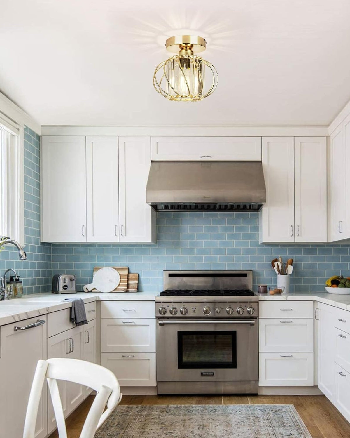 Élaris – Csillagihlette Szobrászati Kristály Mennyezeti Lámpa