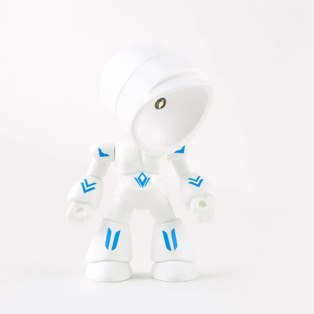 Novaryn – Lampada da Tavolo LED Ispirata a un Robot Moderno, 1 Luce