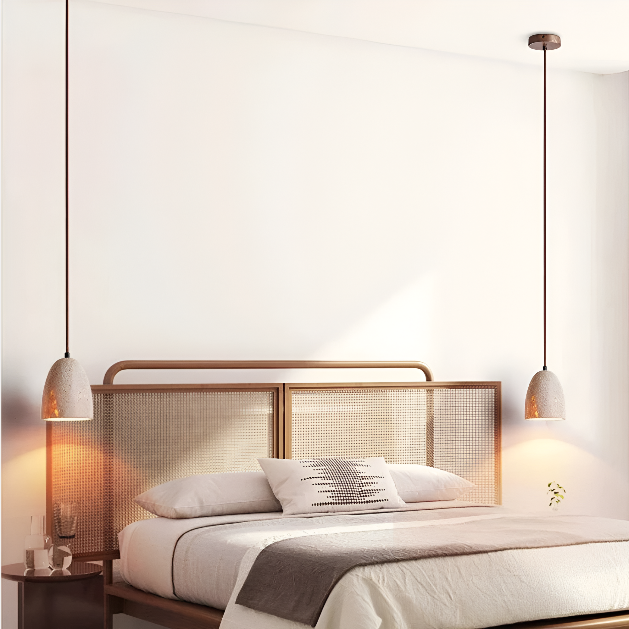 Noorik – Lámpara colgante minimalista de travertino