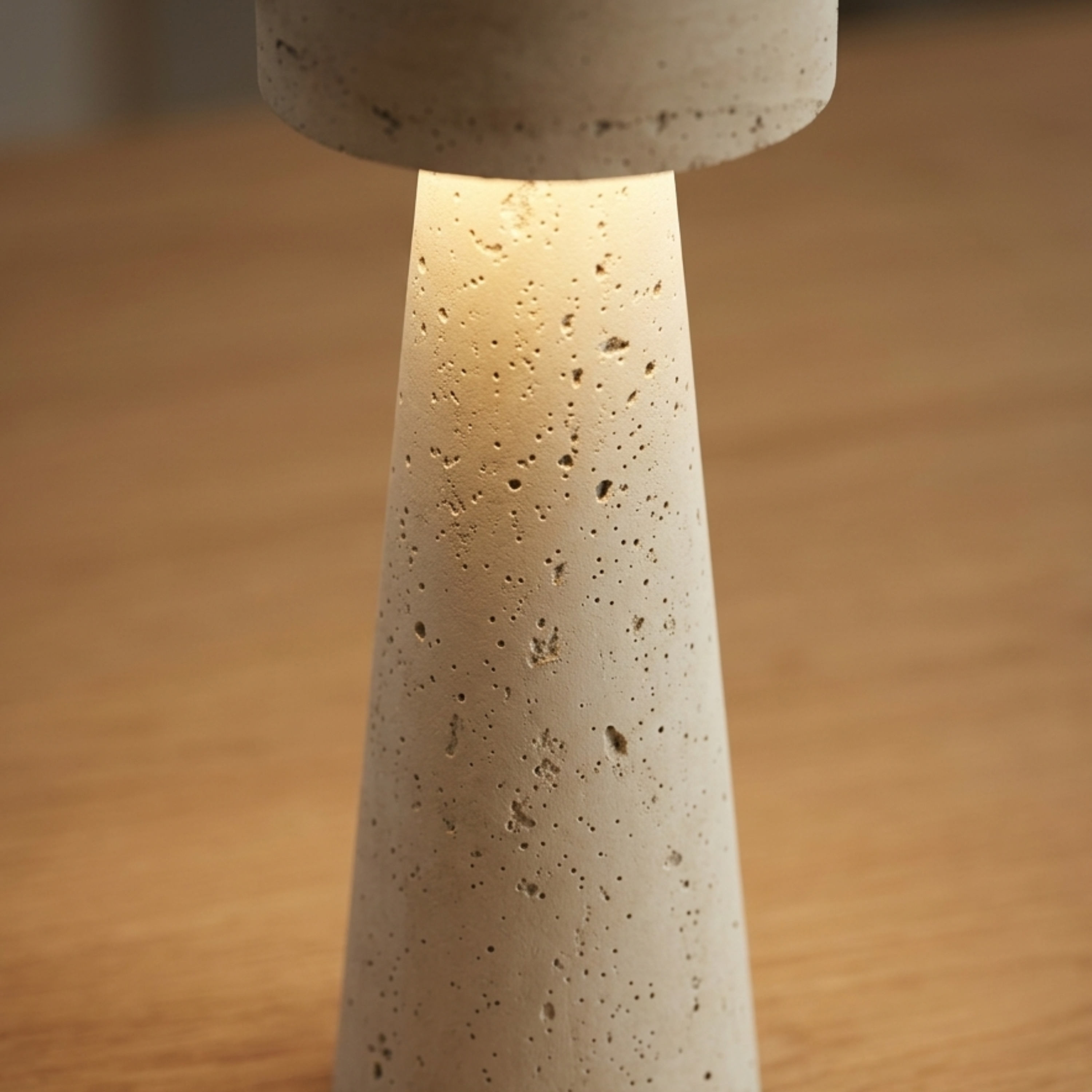 Andren – LED bordlampe i travertin